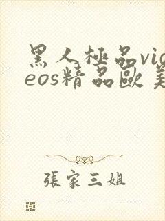 黑人极品videos精品欧美