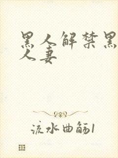 黑人解禁黑人溺人妻