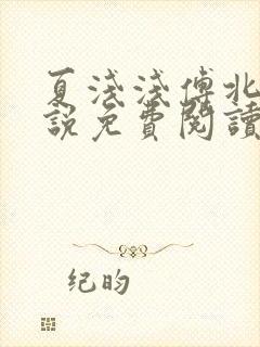 夏浅浅傅北宸小说免费阅读最新章节