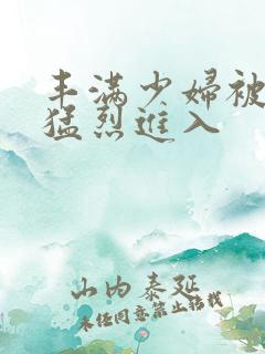 丰满少妇被黑人猛烈进入