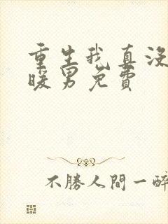 重生我真没想当暖男免费