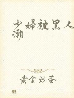 少妇被黑人到高潮