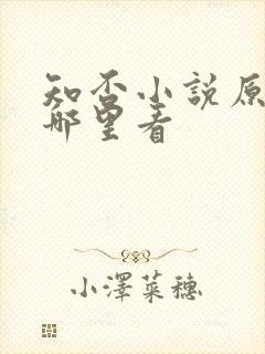 知否小说原著在哪里看