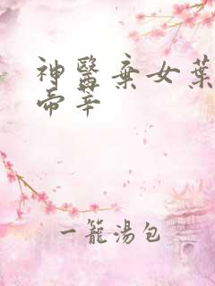 神医弃女叶凌月帝莘