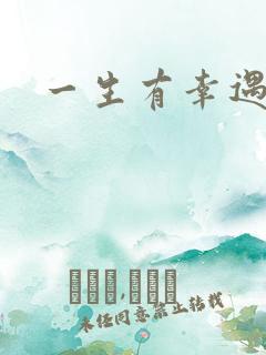 一生有幸遇见你