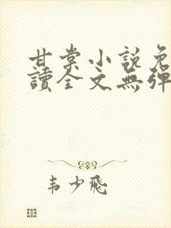 甘棠小说免费阅读全文无弹窗