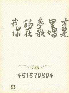 我的梦里有你有你在歌唱是什么歌