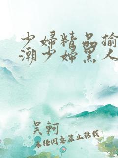 少妇精品揄拍高潮少妇黑人