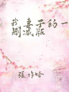 我妻子的一切未删减版