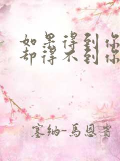 如果得到你的人却得不到你的心