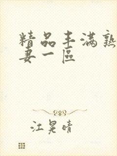 精品丰满熟妇人妻一区