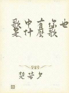 歌中有你也有我是什么歌