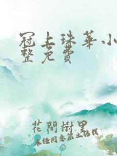 冠上珠华小说完整免费