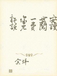 许你一世安好小说免费阅读全文