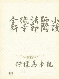 全职法师小说最新章节阅读