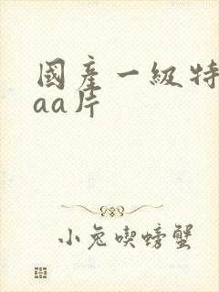 国产一级特黄aaa片