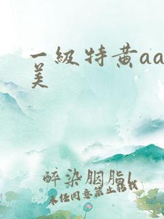 一级特黄aa欧美