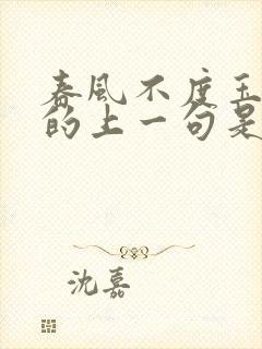 春风不度玉门关的上一句是什