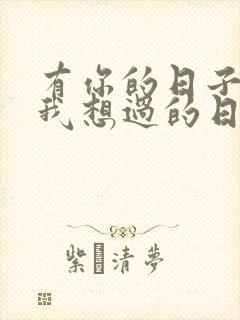 有你的日子就是我想过的日子