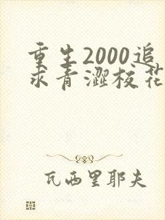 重生2000追求青涩校花同桌开始在线全本阅读