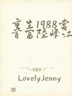 重生1988当首富陆峰江晓燕