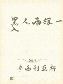 黑人两根一起进入