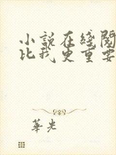 小说在线阅读你比我更重要