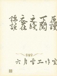 锦衣之下原著小说在线阅读