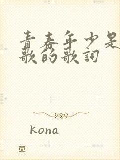 青春年少是哪首歌的歌词