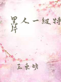 黑人一级特黄影片