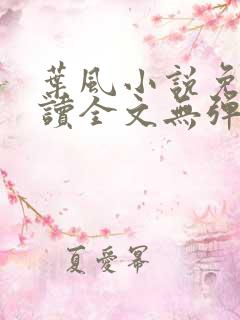 叶风小说免费阅读全文无弹窗