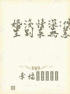 婚浅情深:傅先生别来无恙