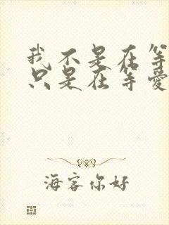 我不是在等你我只是在等爱你的心死