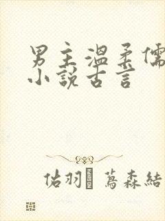 男主温柔儒雅的小说古言