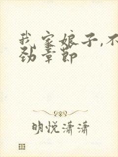 我家娘子,不对劲章节