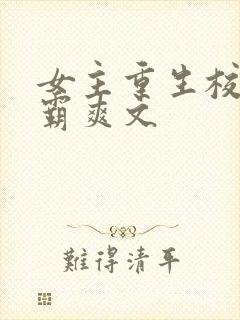 女主重生校园学霸爽文