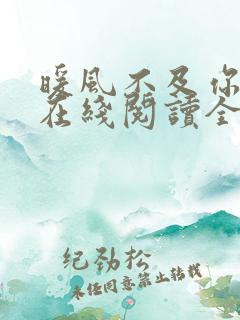 暖风不及你情深在线阅读全文