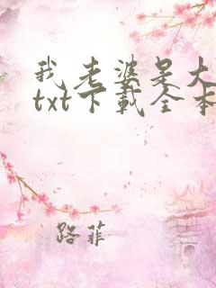 我老婆是大明星txt下载全本
