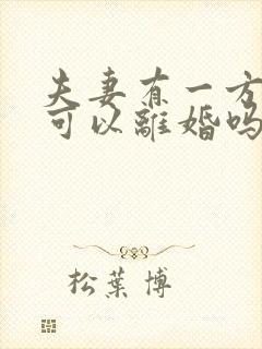 夫妻有一方坐牢可以离婚吗