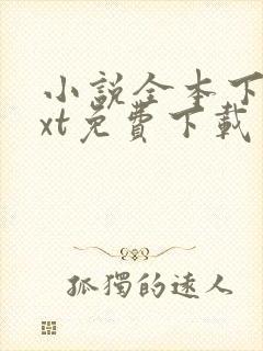 小说全本下载txt免费下载