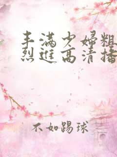 丰满少妇粗大猛烈进高清播放