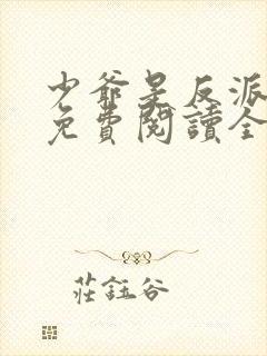 少爷是反派小说免费阅读全文最新章