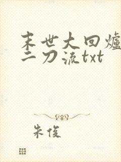末世大回炉二十二刀流txt