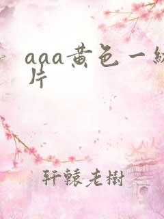 aaa黄色一级片