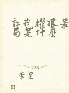 许我耀眼最后结局是什么