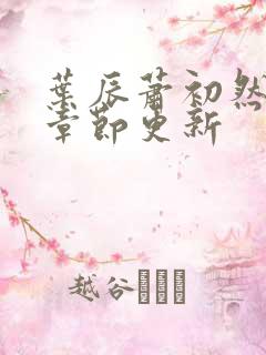 叶辰萧初然最快章节更新