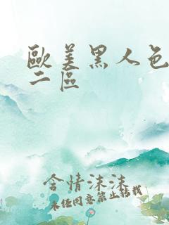 欧美黑人色一区二区
