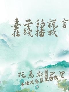 妻子的谎言短剧在线播放