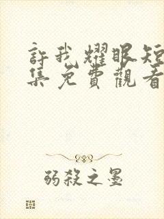 许我耀眼短剧全集免费观看