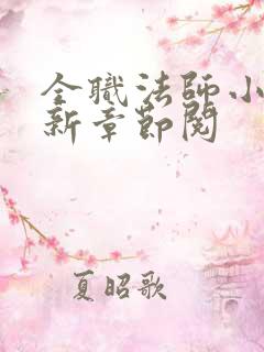 全职法师小说最新章节阅